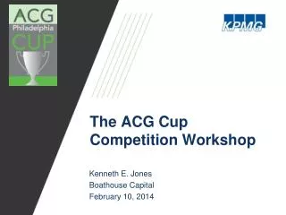 The ACG Cup Competition Workshop