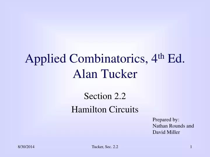 applied combinatorics 4 th ed alan tucker