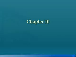 Chapter 10