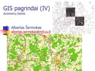 gis pagrindai i v duomen baz s