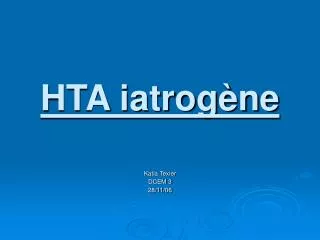 hta iatrog ne