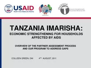 Tanzania IMARISHA: Economic strengthening for households Affected by AIDS