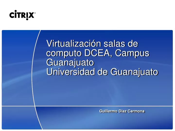 virtualizaci n salas de computo dcea campus guanajuato universidad de guanajuato