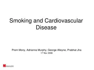 Smoking and Cardiovascular Disease