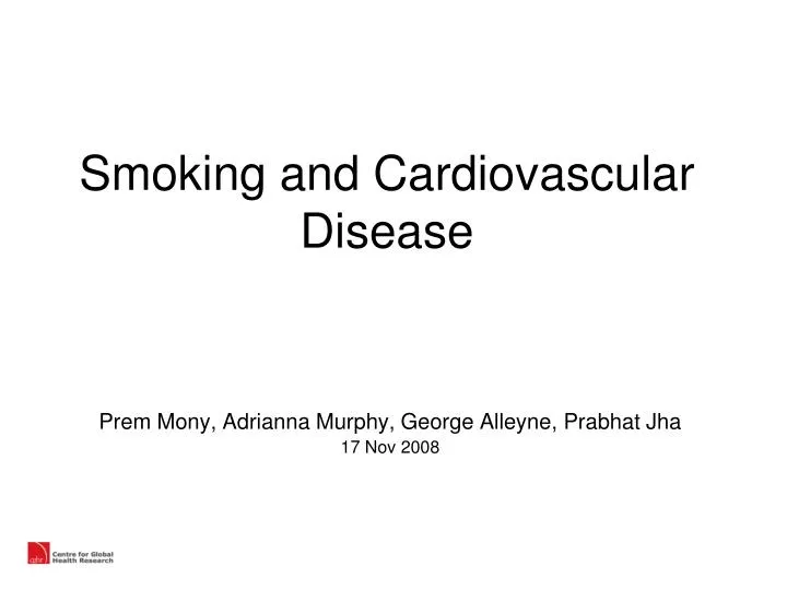 smoking and cardiovascular disease