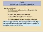 Florida Civics and Economics Review - slide 1