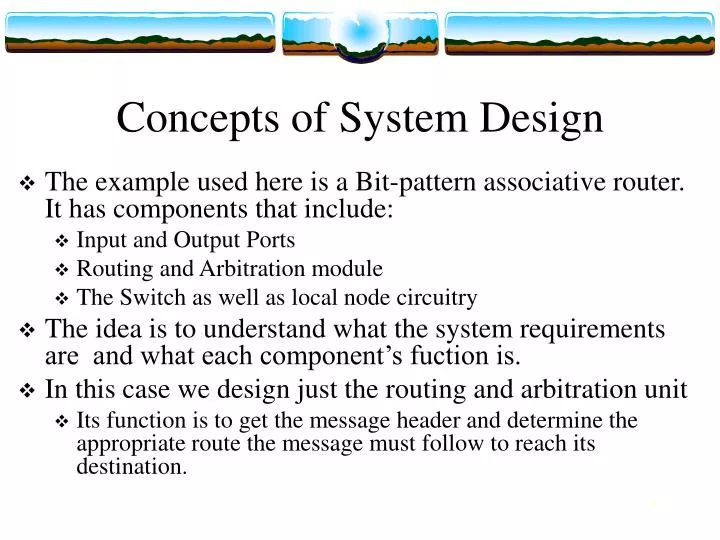 concepts of system design