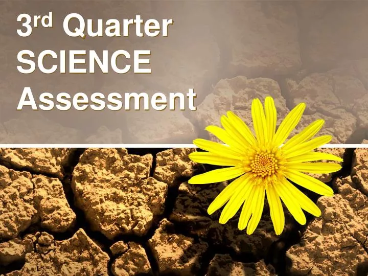 3 rd quarter science assessment