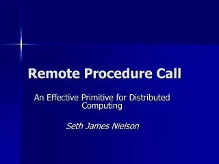 Remote Procedure Call