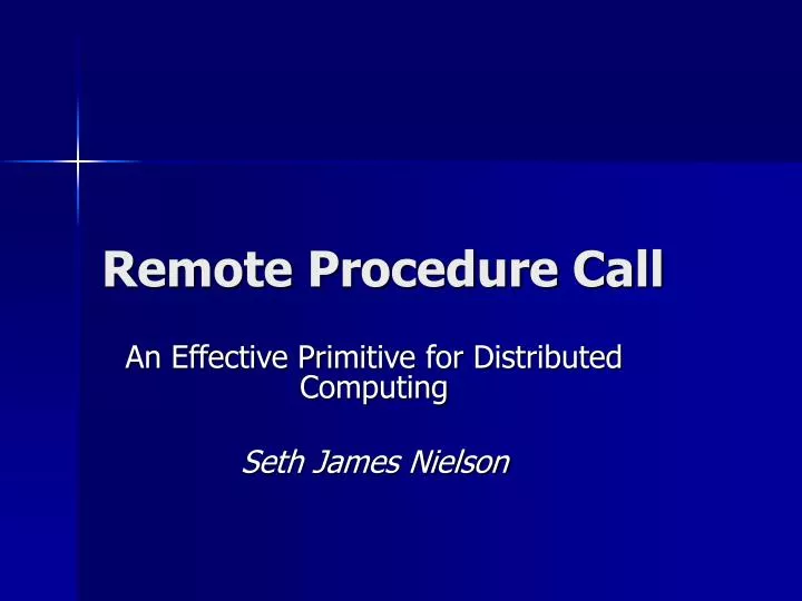 remote procedure call