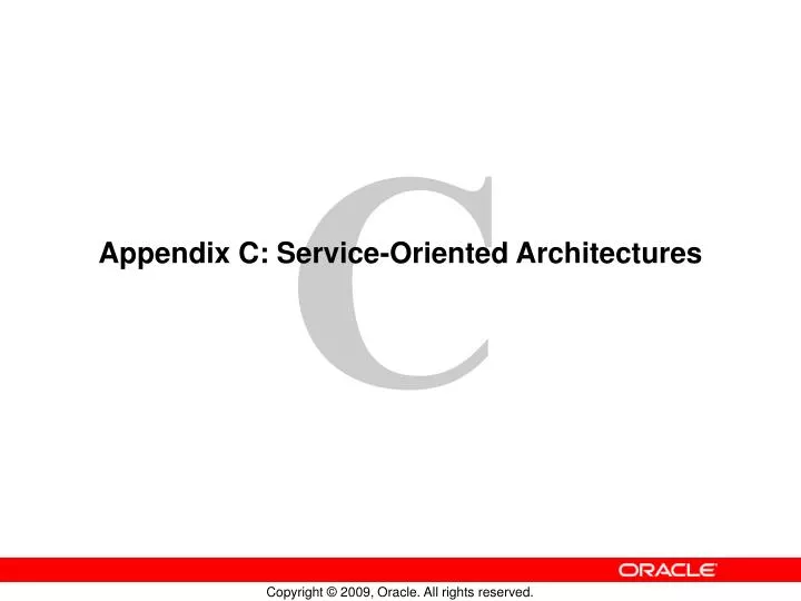appendix c service oriented architectures