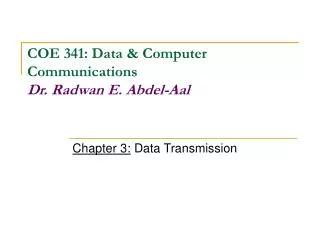 Chapter 3: Data Transmission