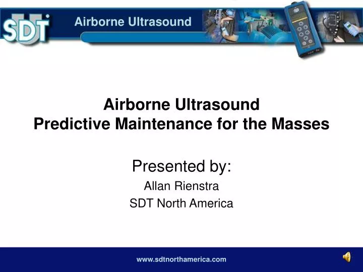 airborne ultrasound predictive maintenance for the masses