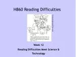 H860 Reading Difficulties - slide 1