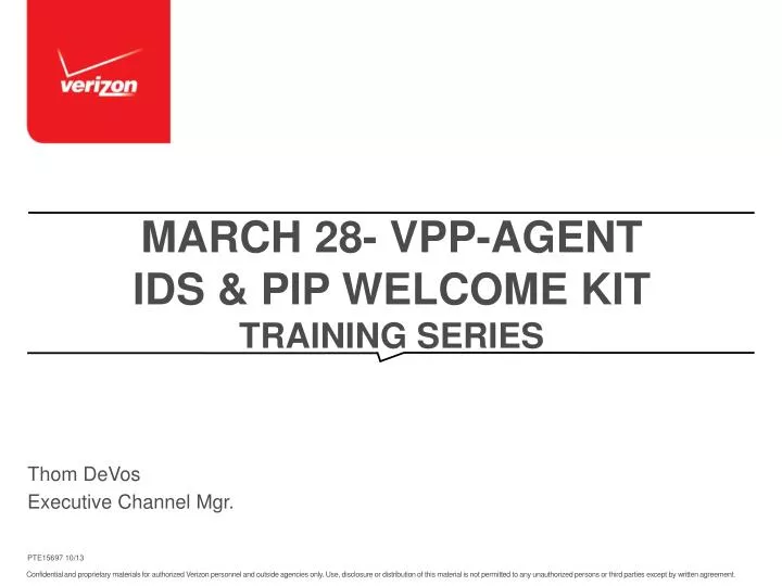 march 28 vpp agent ids pip welcome kit training series