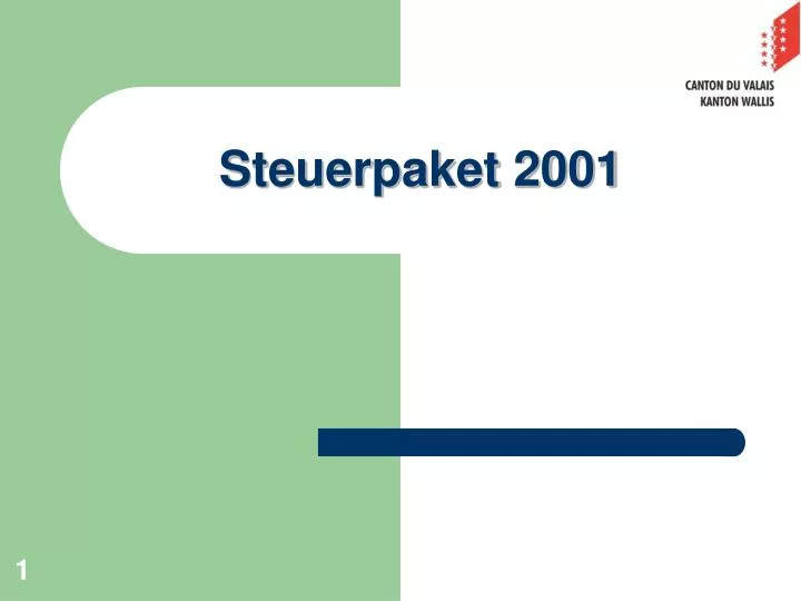 steuerpaket 2001