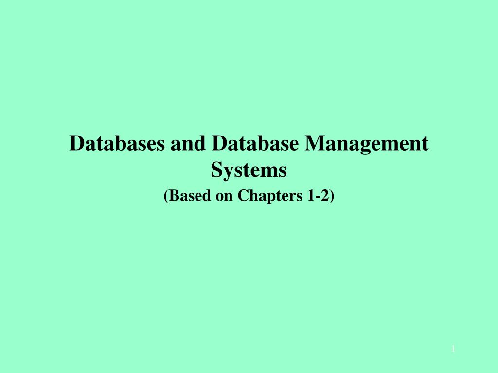 PPT - Databases and Database Management Systems PowerPoint Presentation ...