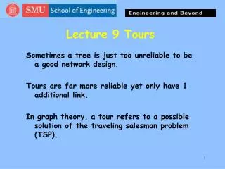 Lecture 9 Tours