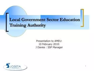 Local Government Sector Education Training Authority