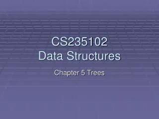 CS235102 Data Structures