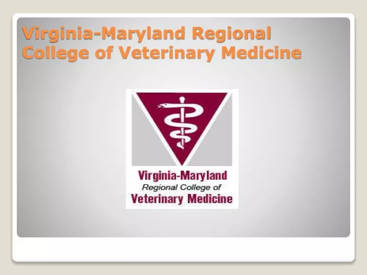 virginia maryland regional college of veterinary medicine