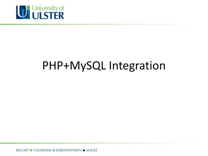 php mysql integration
