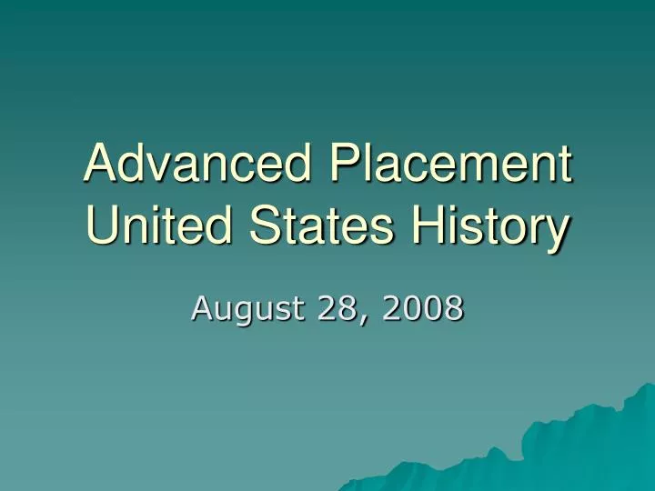 advanced placement united states history