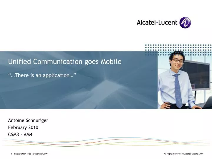unified communication goes mobile there is an application