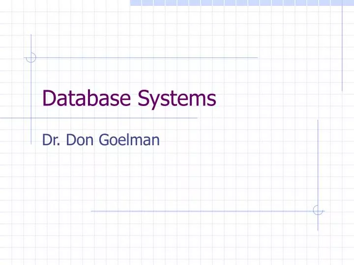 database systems