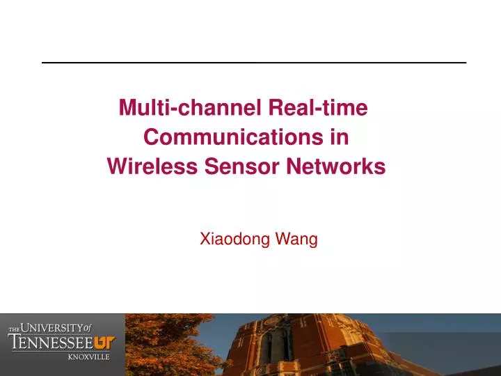 multi channel real time communications in wireless sensor networks