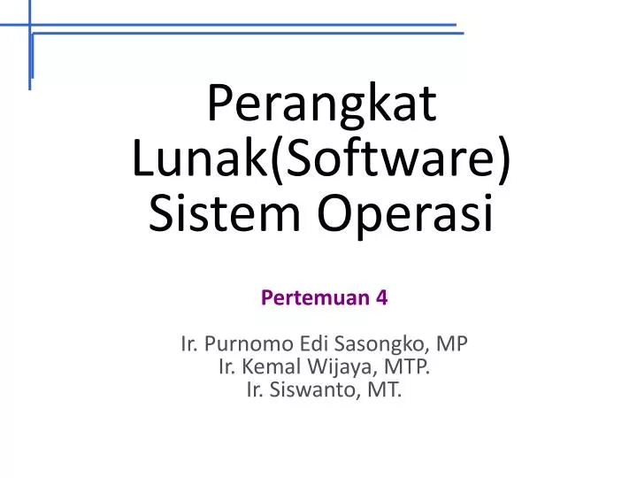 perangkat lunak software sistem operasi