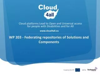 WP 203 - Federating repositories of Solutions and Components