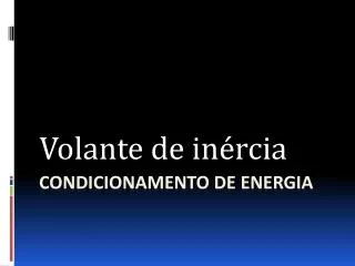 volante de in rcia