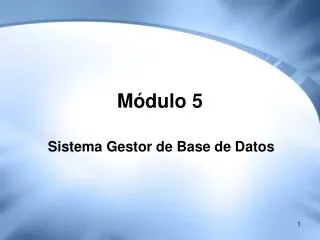 m dulo 5