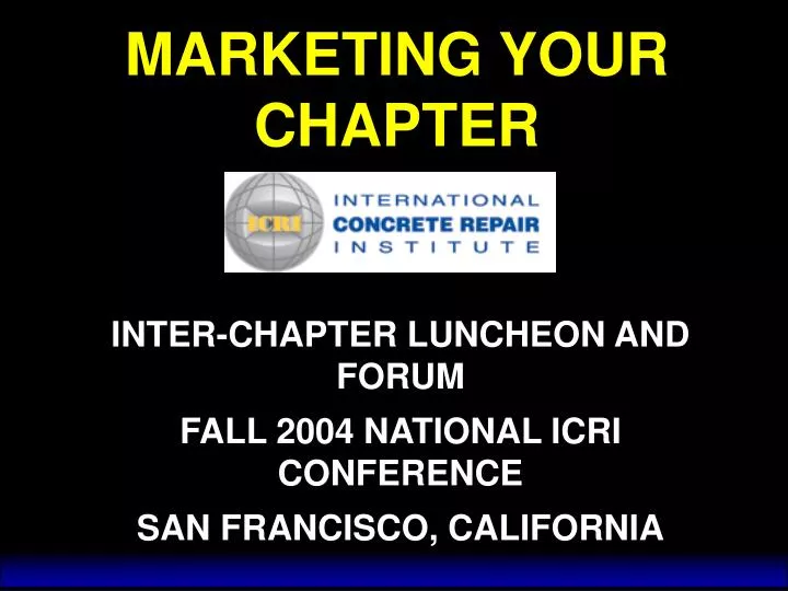 marketing your chapter