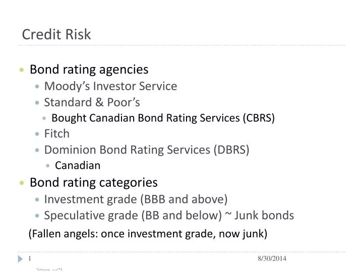 credit risk