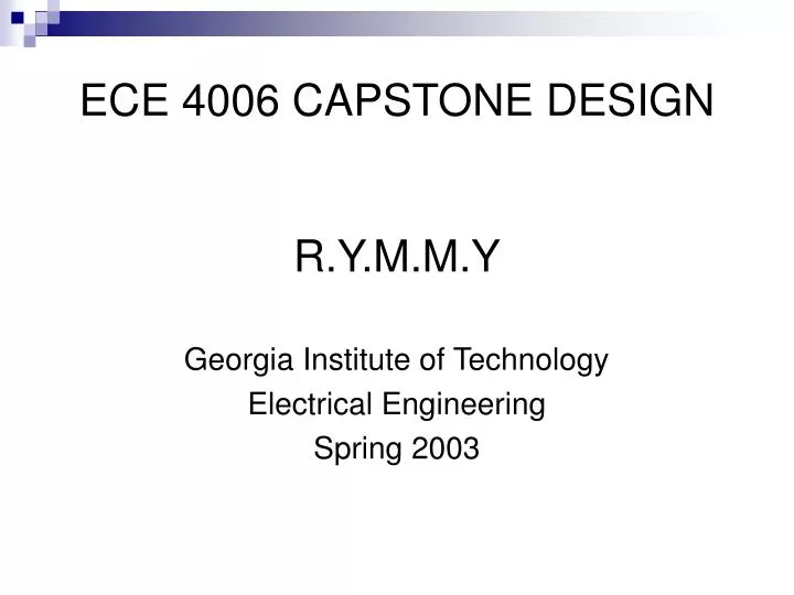 ece 4006 capstone design
