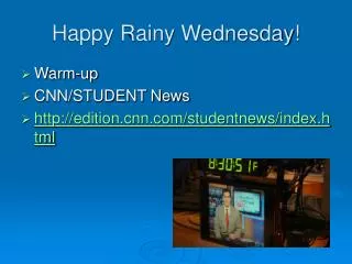 Happy Rainy Wednesday!