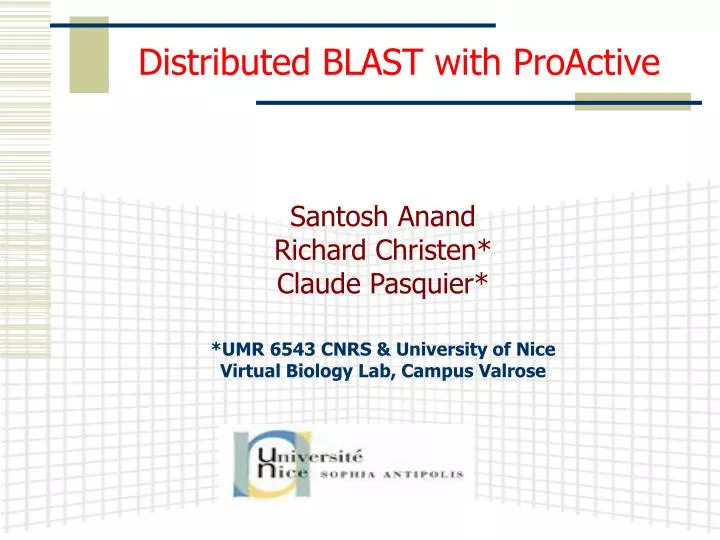 distributed blast with proactive