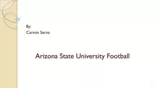 Arizona State University Football