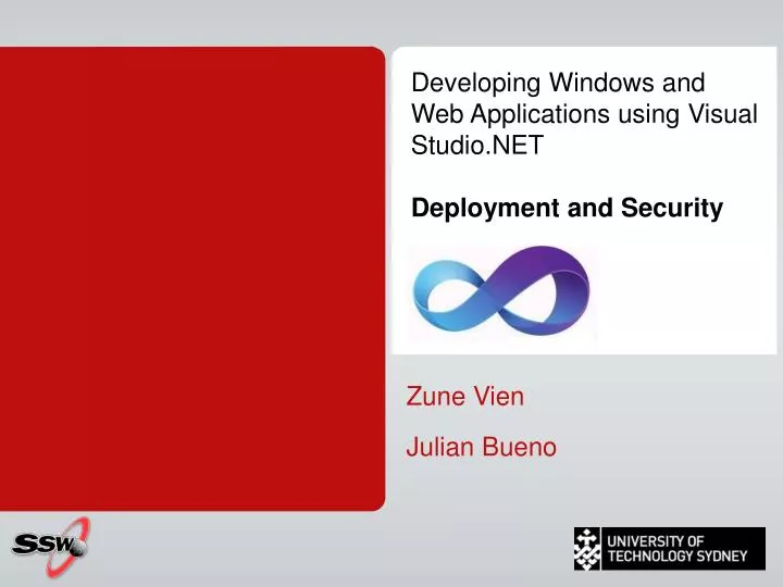 developing windows and web applications using visual studio net deployment and security