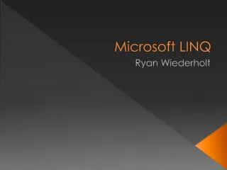 Microsoft LINQ