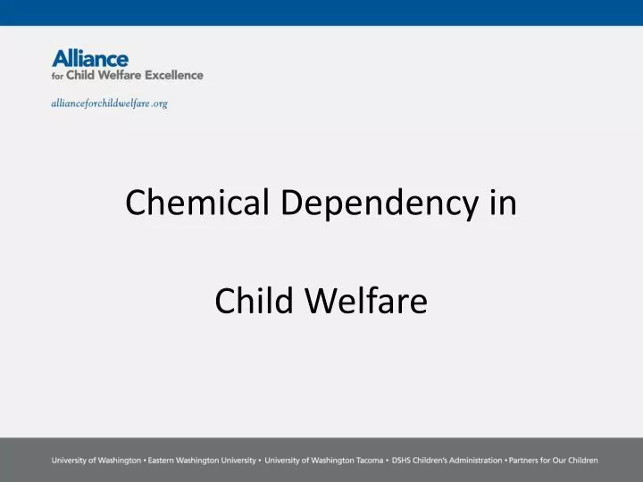 chemical dependency in