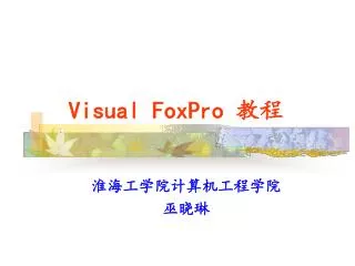 visual foxpro