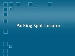 Parking Spot Locator