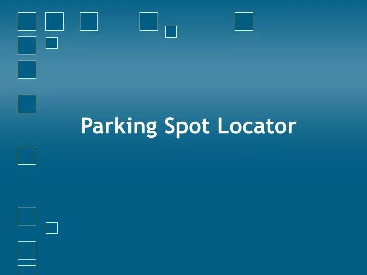 parking spot locator