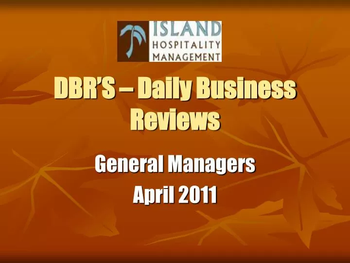 dbr s daily business reviews