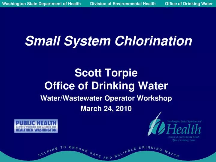 small system chlorination
