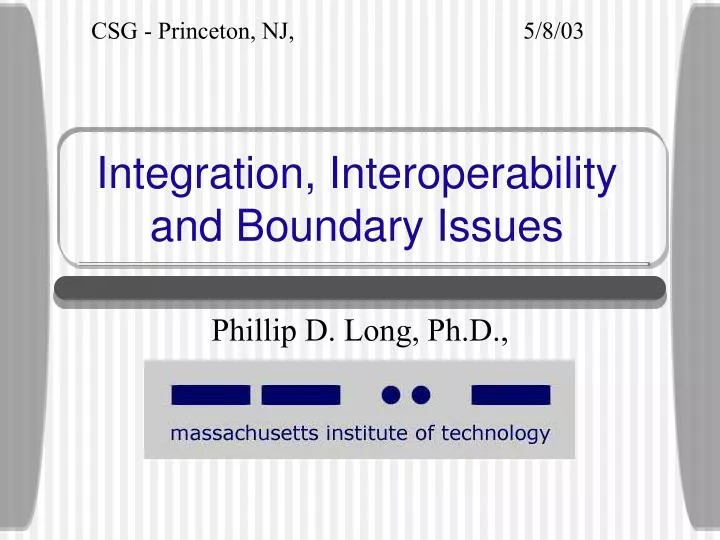 integration interoperability and boundary issues