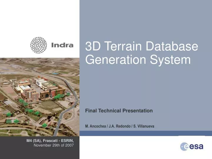 3d terrain database generation system